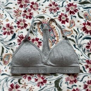 Calvin Klein Heather Gray Women's Bralette